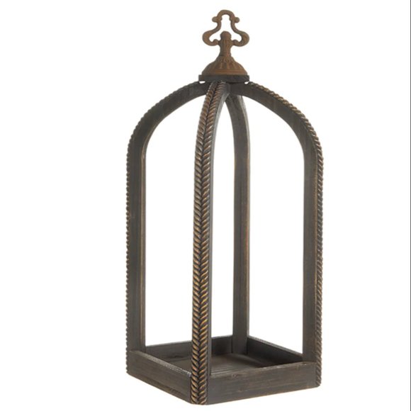 Herringbone Open Air Lantern - Picture 1 of 5
